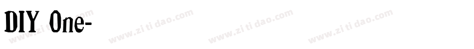DIY One字体转换